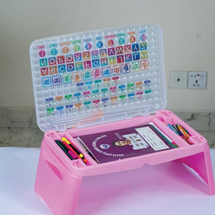 Baby kids FOLDING Plastic Desk Table - Image 3