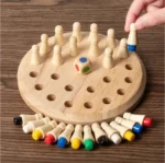 Wooden Memory Chess Board Game - Image 2