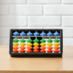 7 Digits Rods Rainbow Abacus Maths Calculating Tool Educational Toy - Image 2
